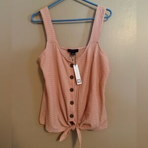 NWT
Sanctuary button down tie front 
Size L